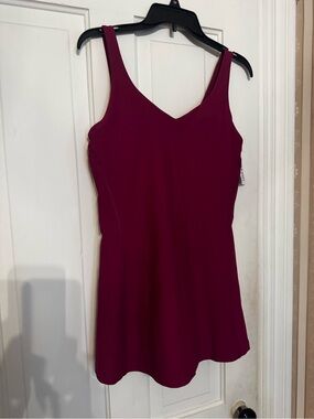 Old Navy Women's V-Neck Tank Dress in Deep Wine